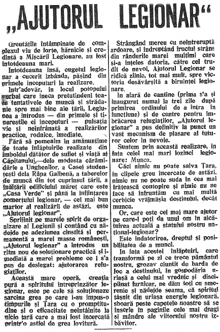 Ziarul “Cuvântul“, Anul XVII (Serie Noua), Nr. 11, Joi 24 Octombrie 1940